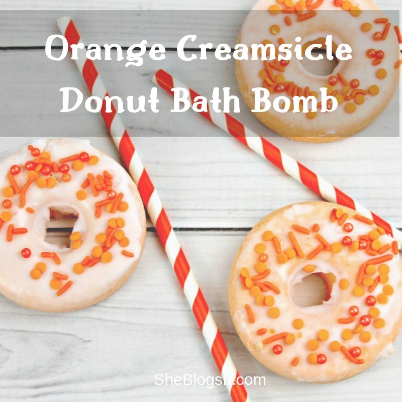 Orange Creamsicle Donut Bath Bomb